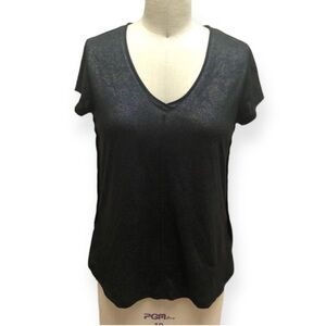 Massimo Knit Multicolored Shimmer High Low T-shirt